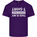 This Is My Handstand T-Shirt Gymnastics Mens Cotton T-Shirt Tee Top Purple