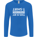 This Is My Handstand T-Shirt Gymnastics Mens Long Sleeve T-Shirt Royal Blue