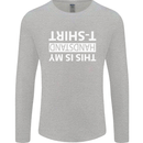 This Is My Handstand T-Shirt Gymnastics Mens Long Sleeve T-Shirt Sports Grey