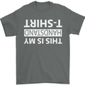 This Is My Handstand T-Shirt Gymnastics Mens T-Shirt Cotton Gildan Charcoal