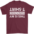 This Is My Handstand T-Shirt Gymnastics Mens T-Shirt Cotton Gildan Maroon