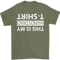 This Is My Handstand T-Shirt Gymnastics Mens T-Shirt Cotton Gildan Military Green