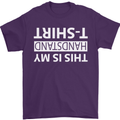 This Is My Handstand T-Shirt Gymnastics Mens T-Shirt Cotton Gildan Purple
