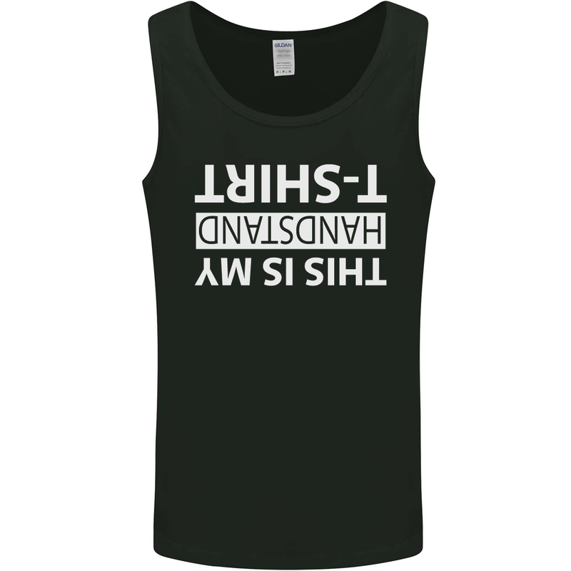 This Is My Handstand T-Shirt Gymnastics Mens Vest Tank Top Black