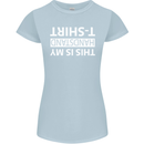 This Is My Handstand T-Shirt Gymnastics Womens Petite Cut T-Shirt Light Blue