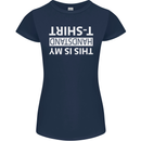 This Is My Handstand T-Shirt Gymnastics Womens Petite Cut T-Shirt Navy Blue