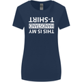 This Is My Handstand T-Shirt Gymnastics Womens Wider Cut T-Shirt Navy Blue