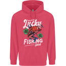 This Is My Lucky Fishing Funny Fisherman Childrens Kids Hoodie Heliconia