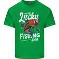This Is My Lucky Fishing Funny Fisherman Kids T-Shirt Childrens Irish Green