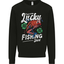 This Is My Lucky Fishing Funny Fisherman Mens Sweatshirt Jumper Black