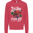 This Is My Lucky Fishing Funny Fisherman Mens Sweatshirt Jumper Heliconia