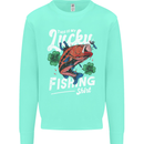 This Is My Lucky Fishing Funny Fisherman Mens Sweatshirt Jumper Peppermint