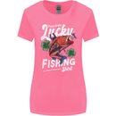 This Is My Lucky Fishing Funny Fisherman Womens Wider Cut T-Shirt Azalea