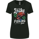 This Is My Lucky Fishing Funny Fisherman Womens Wider Cut T-Shirt Black