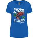 This Is My Lucky Fishing Funny Fisherman Womens Wider Cut T-Shirt Royal Blue