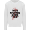 This Is My Zombie Killing Halloween Horror Kids Sweatshirt Jumper White