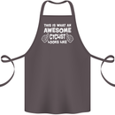This Is What An Awesome Cyclist Cyclist Cotton Apron 100% Organic Dark Grey