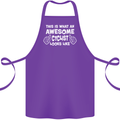 This Is What An Awesome Cyclist Cyclist Cotton Apron 100% Organic Purple