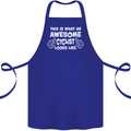 This Is What An Awesome Cyclist Cyclist Cotton Apron 100% Organic Royal Blue