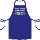 This Is What An Awesome Cyclist Cyclist Cotton Apron 100% Organic Royal Blue