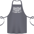 This Is What An Awesome Cyclist Cyclist Cotton Apron 100% Organic Steel