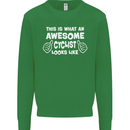 This Is What An Awesome Cyclist Cyclist Kids Sweatshirt Jumper Irish Green