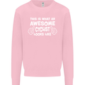 This Is What An Awesome Cyclist Cyclist Kids Sweatshirt Jumper Light Pink