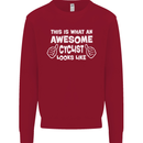 This Is What An Awesome Cyclist Cyclist Kids Sweatshirt Jumper Red