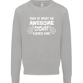 This Is What An Awesome Cyclist Cyclist Kids Sweatshirt Jumper Sports Grey