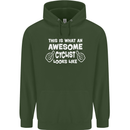 This Is What An Awesome Cyclist Cyclist Mens 80% Cotton Hoodie Forest Green