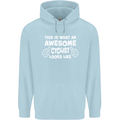This Is What An Awesome Cyclist Cyclist Mens 80% Cotton Hoodie Light Blue