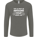 This Is What An Awesome Cyclist Cyclist Mens Long Sleeve T-Shirt Charcoal