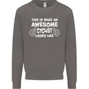 This Is What An Awesome Cyclist Cyclist Mens Sweatshirt Jumper Charcoal