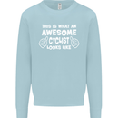 This Is What An Awesome Cyclist Cyclist Mens Sweatshirt Jumper Light Blue