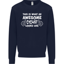 This Is What An Awesome Cyclist Cyclist Mens Sweatshirt Jumper Navy Blue