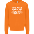 This Is What An Awesome Cyclist Cyclist Mens Sweatshirt Jumper Orange