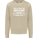 This Is What An Awesome Cyclist Cyclist Mens Sweatshirt Jumper Sand