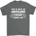 This Is What An Awesome Cyclist Cyclist Mens T-Shirt Cotton Gildan Charcoal