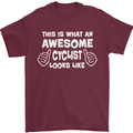 This Is What An Awesome Cyclist Cyclist Mens T-Shirt Cotton Gildan Maroon