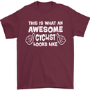 This Is What An Awesome Cyclist Cyclist Mens T-Shirt Cotton Gildan Maroon