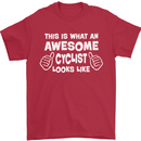This Is What An Awesome Cyclist Cyclist Mens T-Shirt Cotton Gildan Red