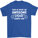 This Is What An Awesome Cyclist Cyclist Mens T-Shirt Cotton Gildan Royal Blue