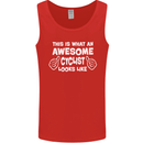 This Is What An Awesome Cyclist Cyclist Mens Vest Tank Top Red