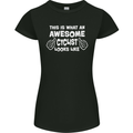 This Is What An Awesome Cyclist Cyclist Womens Petite Cut T-Shirt Black