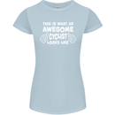 This Is What An Awesome Cyclist Cyclist Womens Petite Cut T-Shirt Light Blue
