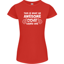 This Is What An Awesome Cyclist Cyclist Womens Petite Cut T-Shirt Red