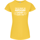 This Is What An Awesome Cyclist Cyclist Womens Petite Cut T-Shirt Yellow