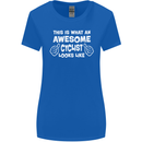 This Is What An Awesome Cyclist Cyclist Womens Wider Cut T-Shirt Royal Blue