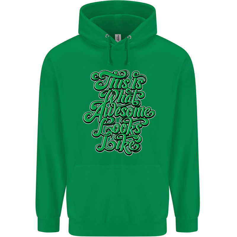 This Is What Awesome Looks Like Funny Childrens Kids Hoodie Irish Green