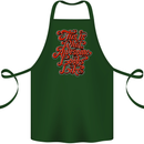 This Is What Awesome Looks Like Funny Cotton Apron 100% Organic Forest Green